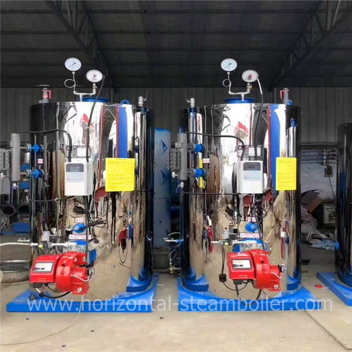 Gas Steam Boilers / Vertical Oil Gas Small Steam Boiler 200kgs/h For Paper Industry