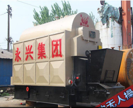 DZL Chain Grate Stoker Coal Fired Steam Boiler For Food Factory 6 TON