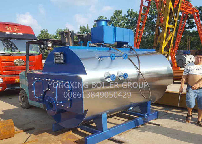 Horizontal Natural Gas Fired Steam Boiler With Interlock Alarm Protection