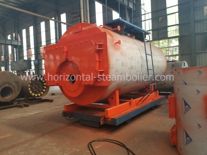 1.4 MW Oil Fired Hot Water Boiler Heating System Horizontal Type Corrugated Furnace