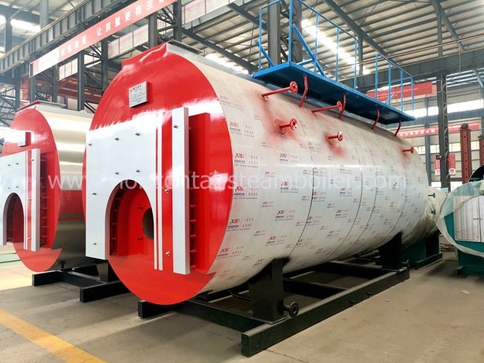 Horizontal Wet Back Gas Fired Steam Boiler With High Thermal Efficiency Low Pressure