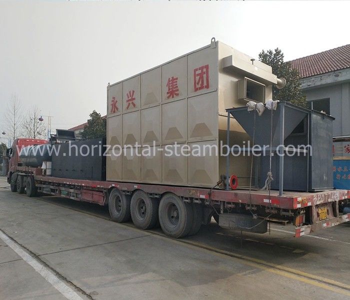 Coal Fired Horizontal Oil Boiler System Low Pollution Emission SGS Certification
